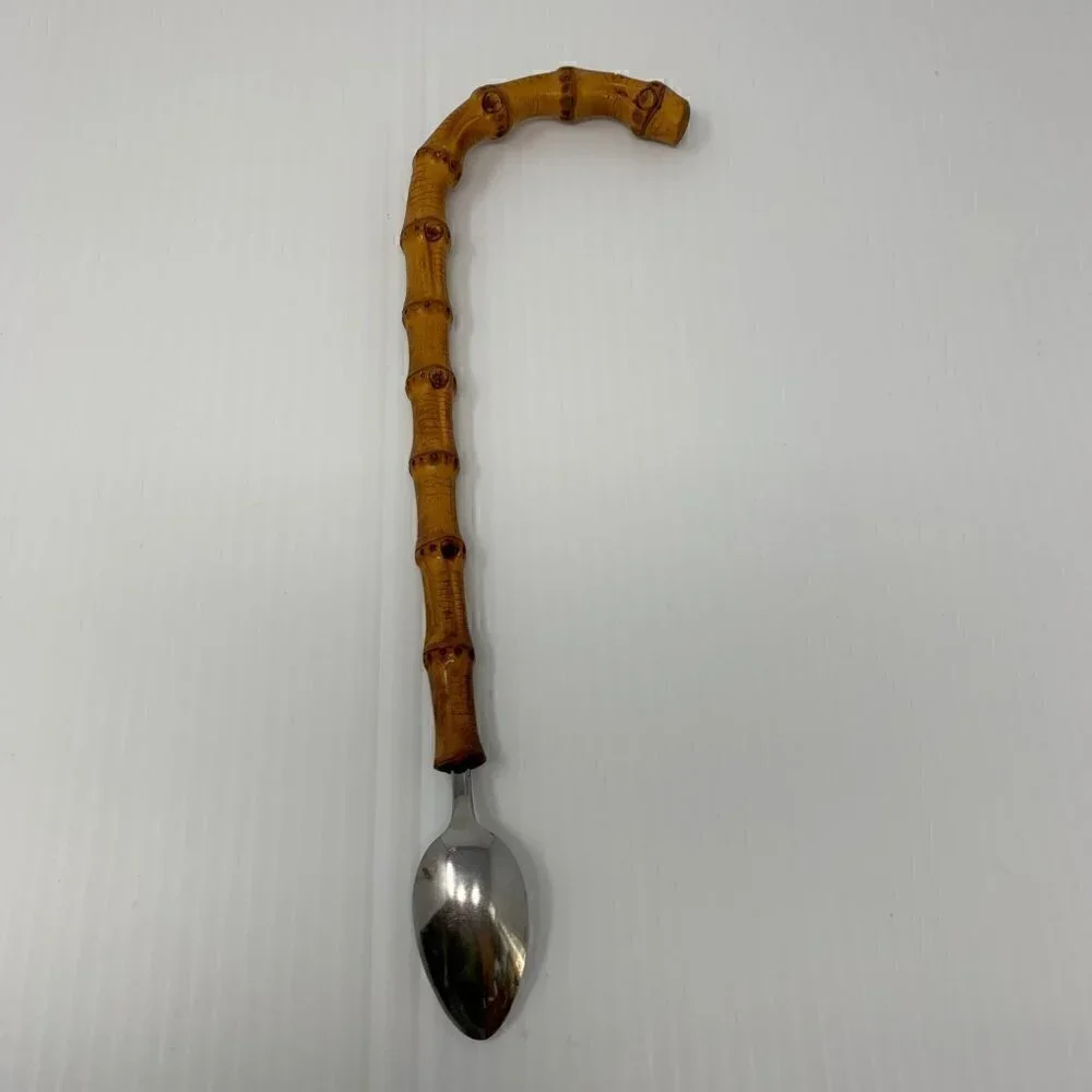 Patch NYC Woodpecker Beverage Pitcher & Vintage Bamboo Cocktail Mixing Spoon
